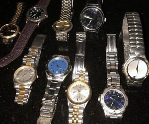 Vintage Watches  Movado Chrome Citizen Quartz/ Wholesale Lot Mens Rare