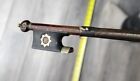 Antique Rare? Octagonal Violin Bow - Inlayed Floral Pattern Frog - Exotic Wood