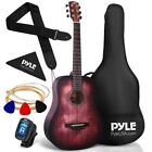 Pyle 34'' Beginners 6-String Acoustic Guitar - Okoume Wood 1/2 Junior Size