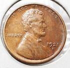 1921-S Lincoln Wheat Cent AU Details, Cleaned Condition KM#132   (232)