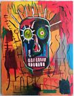 JEAN-MICHEL BASQUIAT ACRYLIC ON CANVAS DATED 1982 IN GOOD CONDITION