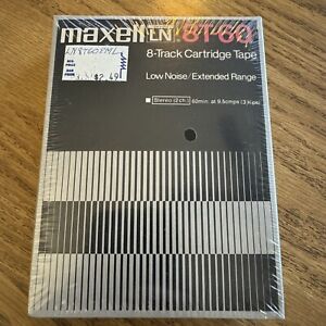 Maxell 8T-60 Low Noise Extended Range (Blank 8-Track Tape Cartridge) New