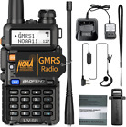 UV-5R GMRS Radio Long Range Walkie Talkies Rechargeable, Handheld Two Way Radio,