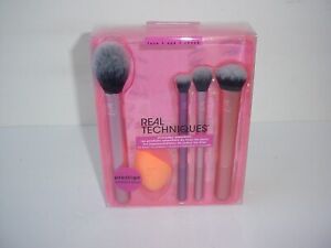 REAL TECHNIQUES Prestige Everyday Essentials Brush Set Face Eye Makeup
