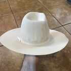 Lanning Cowboy Hat VTG Dynafelt Canadian Cattleman Beaver Grey Felt 7 1/8