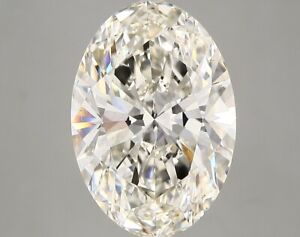 Lab-Created Diamond 5.01 Ct Oval I VS2 Quality Excellent Cut IGI Certified