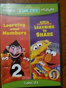 Sesame Street - Learning about Numbers, Learning to Share (DVD, 2 film) - H1226