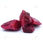 Dyed Raw Rough Uncut CERTIFIED 150.23 Ct Natural Red Ruby Lot Loose Gemstone