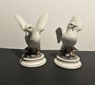 New ListingVintage Andrea by Sadek Set Of Porcelain Hand Painted White Dove Figures Signed