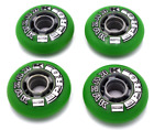 NEW Kuzak Pro Indoor Roller Hockey Inline Skate Wheels 76.5mm Green Set of 4