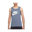 New Nike Men's Sportswear Icon Futura Tank Top AR4991-493 Ashen Slate Medium