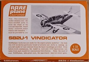 SB2U-1 VINDICATOR; RarePlanes Vacuforms; 1:72 scale; 1971 vintage