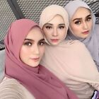 Chiffon Scarf Women Hijab Wrap Solid Color Shawls Headband Muslim HijabsTurbanet
