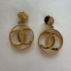 Chanel CC earrings Vintage 90s