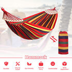 US 1-2 Person Outdoor Camping Hammock Patio Hanging Swing Sleeping With Rod