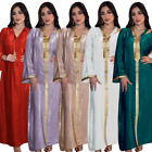 Moroccan Women Muslim Hooded Maxi Dress Dubai Abaya Kaftan Caftan Robe Ramadan