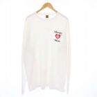 Human Made Girl S Don'T Cry T-Shirt Long Cut And Sew Sleeve Logo Print Xl White