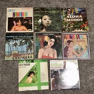 New ListingLot of 8 Vintage Hawaiian Music Vinyl Albums LPs, Various Artists & Titles