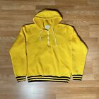Vintage Champion Hoodie Half Zip Sweatshirt Zip Up  60’s Yellow Principia Nylon