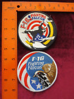 Lot of 2 F-16 Fighting Falcon Embroidered Patches US Air Force Military