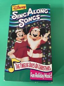 Disney's Sing Along Songs The Twelve Days Of Christmas VHS VCR Tape 1993