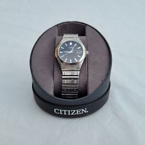 Silver Watch Citizen Eco Drive Mens Wrist Watch Full size E111 S038362