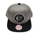 Mitchell & Ness Brooklyn Nets Core Basic Grey/Black Adjustable Snapback Hat Cap