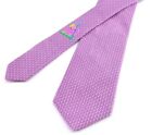 Hermes 645819IA Tie Silk 100％ Purple Made in France Used Authentic 3B4631