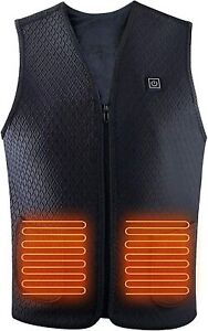 USB Electric Heated Warm Vest Winter Wear Heating Coat Jacket Men Women -Size L