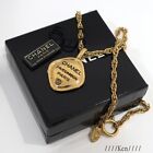 CHANEL Necklace Chain AUTH Coco Vintage GOLD Medal 43㎝ Pendant 31 RUE CAMBON F/S