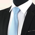 Men Fashion Solid Color Zipper Tie Wedding Party Formal Business Necktie~}