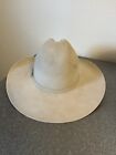 Men's Stetson Western Wear Rodeo Cowboy Hat 4X Ranch Tan/Beige Wyoming USA 7 3/8