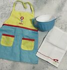 American Girl Baking Table Accessories Apron, Towel, Measuring Cup