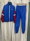 AMOCO Gas & Oil Jacket Track Suit Vintage Windbreaker Pants Set Nylon Size XL