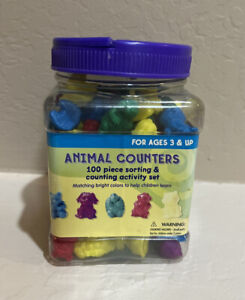 VTG 2003 ANIMAL COUNTERS 100 PIECE SORTING & COUNTING ACTIVITY SET~SEALED