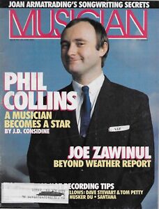 6/85 issue of MUSICIAN magazine  PHIL COLLINS cover  Joe Zawinul
