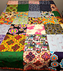 New ListingHandmade Tacked Quilt Colorful 85 X 72 Red Full Queen Heavy