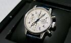 Fortis Flieger Classic Chronograph 100Limited Beige Dial Leather Band Auto Watch