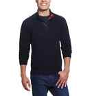 Weatherproof Vintage Men's Size L Black Plaid Placket Cotton Sweater size small