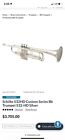 Schielke HD Trumpet, silver, good condition. Professional trumpet. 