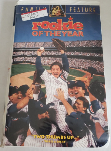 Rookie of the Year (VHS 1994) Fox Video Clamshell Thomas Ian Nicholas Gary Busey