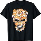 NEW LIMITED Shiba Inu Dog with a Skull Shape Cute Gift T-Shirt S-3XL
