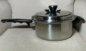 VTG VOLLRATH Vacumatic Stainless Steel 2.5qt 304-S Cookware Sauce Pan w/ Lid