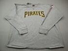 Vintage 90s Pittsburgh Pirates Shirt Men XL Gray Nike Team Long Sleeve MLB