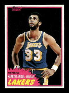 1981-82 Topps Basketball #20 Kareem Abdul-Jabbar NEAR MINT Los Angeles Lakers