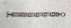 Vintage Taxco Sterling Silver Modernist Style Toggle Bracelet 52 Grams 7.5” Long