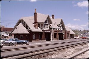 Original Slide Amtrak AMT Ex-ATSF Station Flagstaff AZ 1980