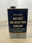 Vintage 16oz Pure Anti-Rust & Water Pump Lubricant Oil Can
