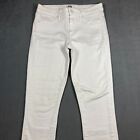 Paige Verdugo Ankle Stretch White Jeans Size 30