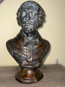 Vintage Alexander Backer William Shakespeare Chalkware Bust 14